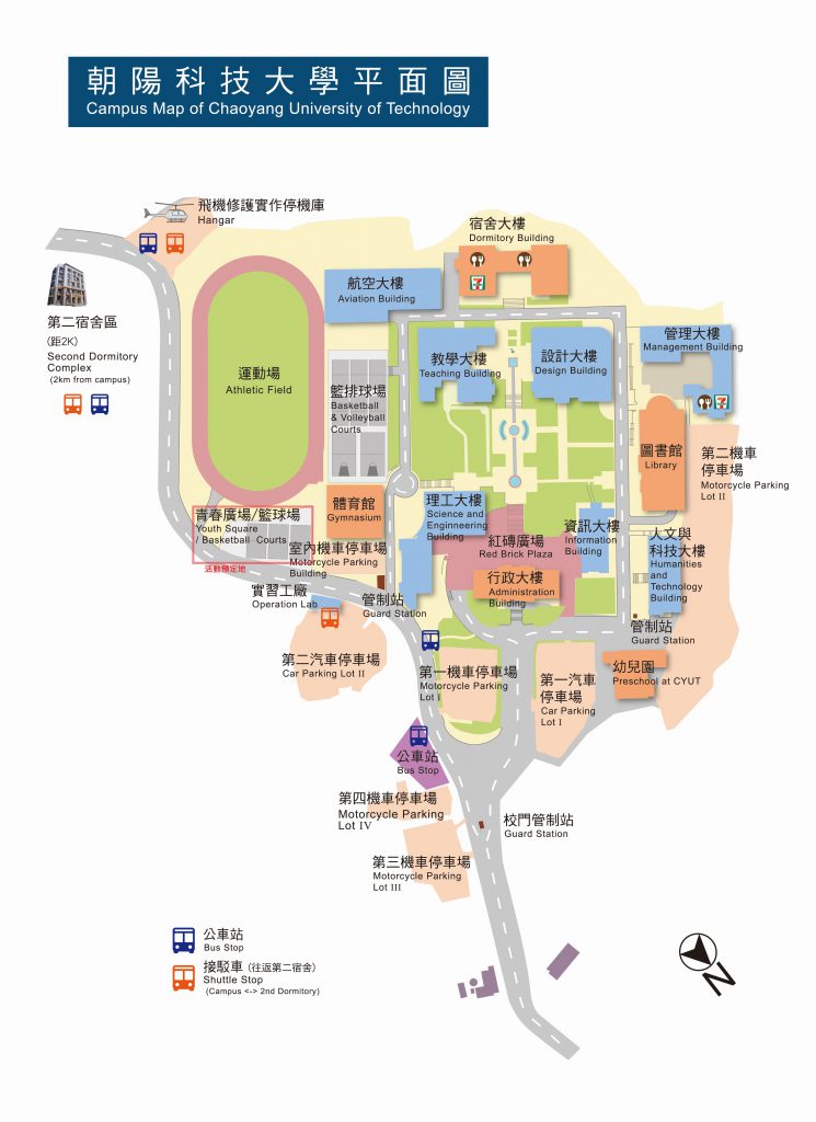 朝陽科技大學校園平面圖